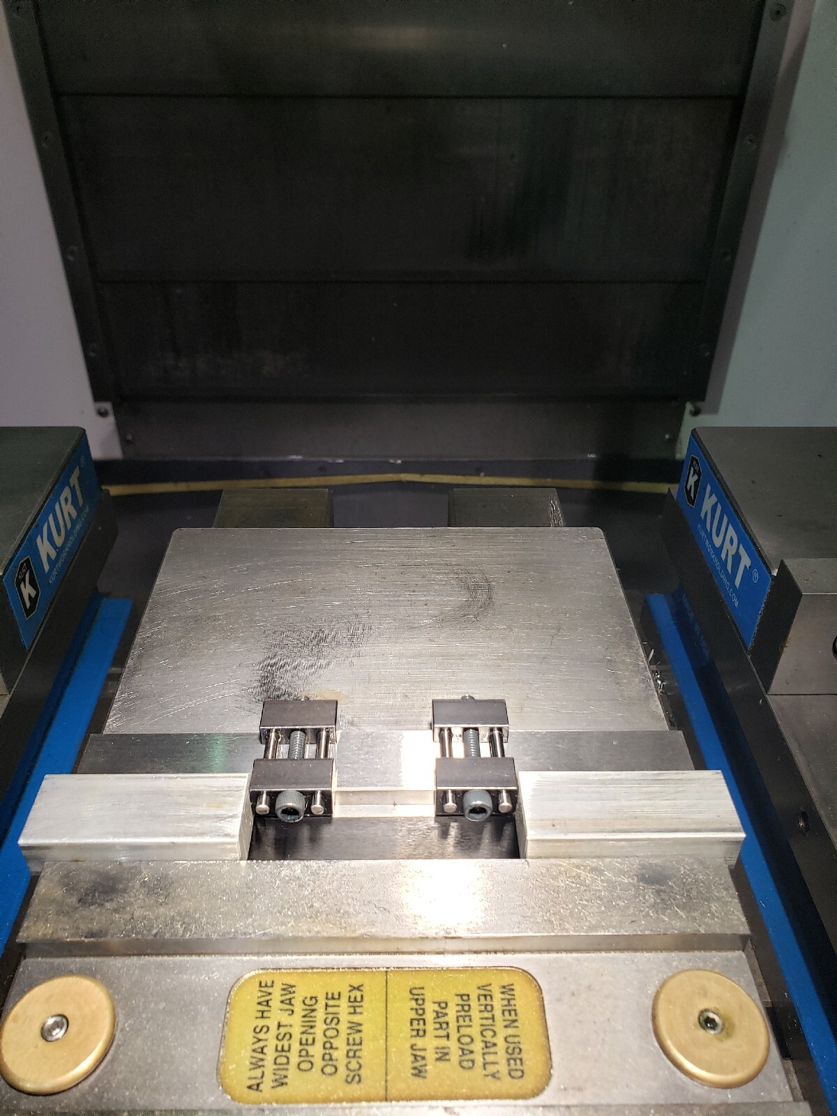Set of 2 Vise jaw work stop locator for milling vises. Made in USA 3/8″ To 1″