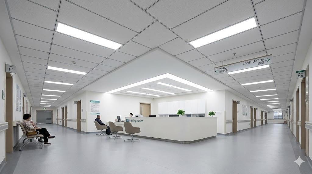 10 Pack 1×4 LED Flat Panel Shop Office Ceiling Light Selectable 5000K/4000K/3500