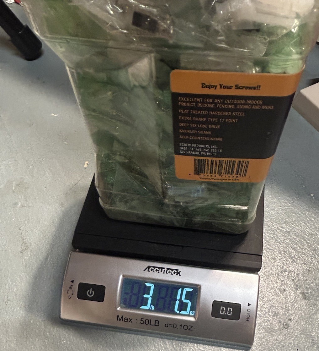 3 ++ Pounds Of Stainless Steel Screws and Plastic Wall Anchors