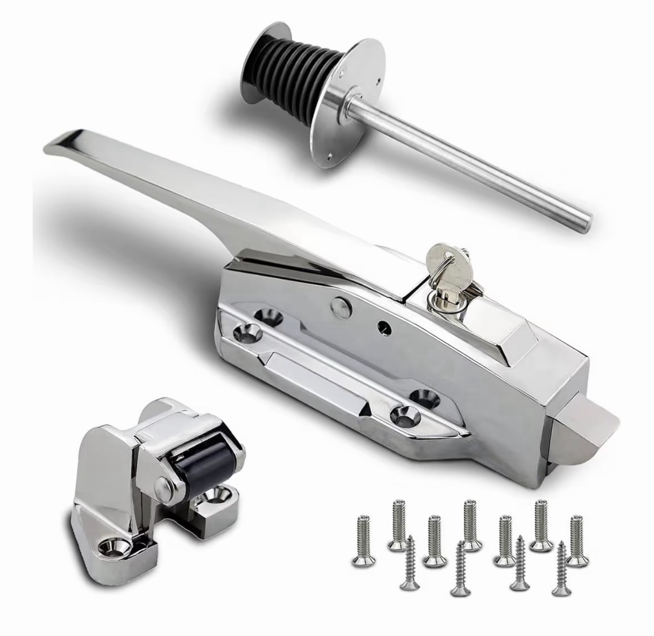 Cooler Door Handle with Latch Complete Cooler Door Latch Kit Freezer Door Handle