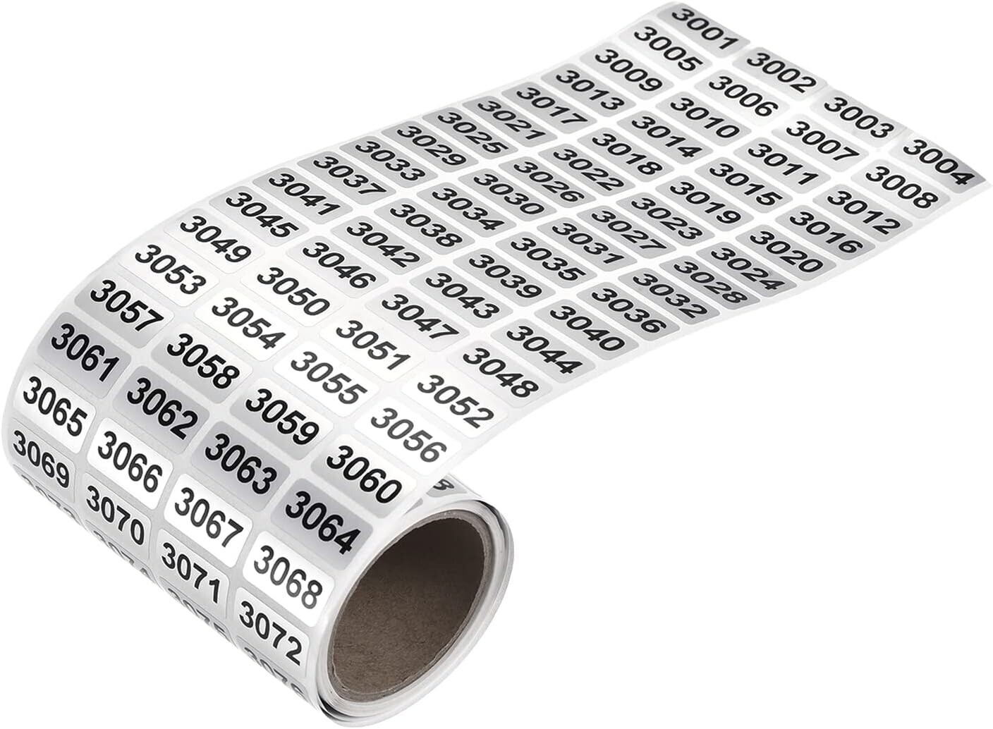1-10000 Self Adhesive Consecutive Number Inventory Labels Stickers Waterproof