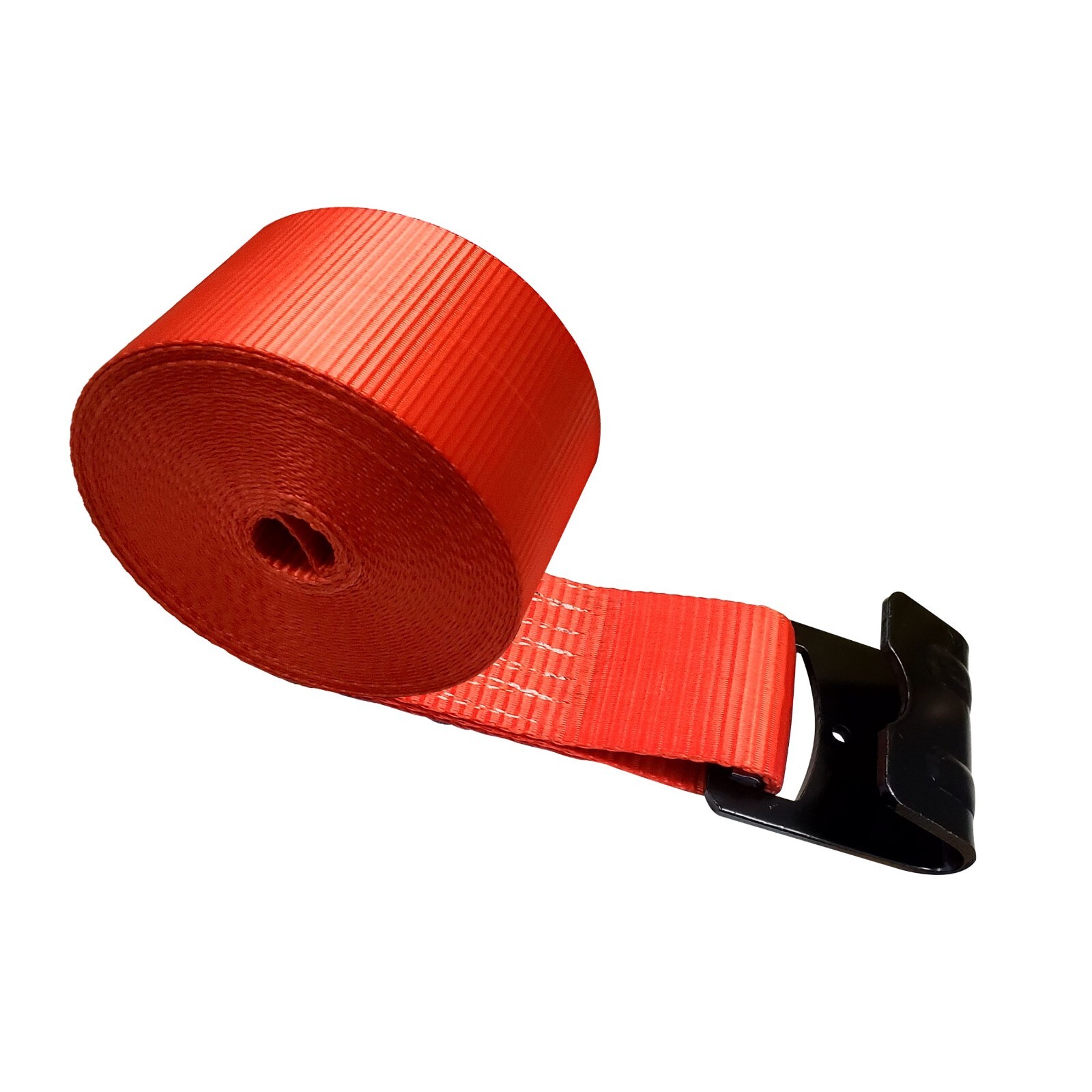 Heavy Duty 4″ x 30′ Winch Strap w/ Flat Hook Flatbed Truck Trailer Farm Tie Down
