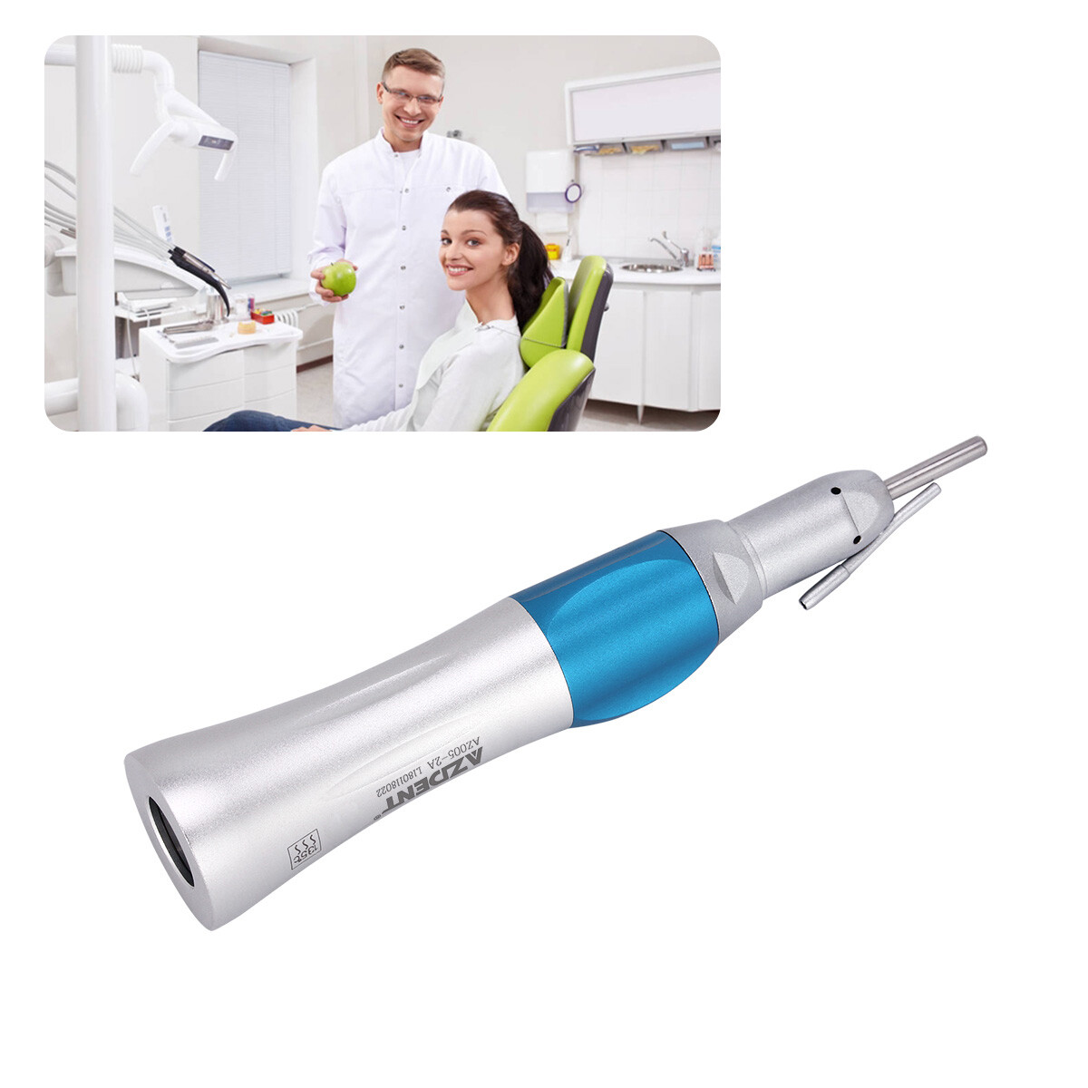 Dental Slow Low Speed Straight Handpiece 1:1 Nose Cone E-type HP