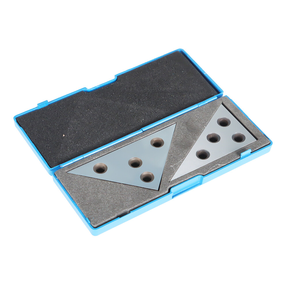 2PC 45 45 90 Degree Angle Blocks 30 60 90 Degree Angle Machinist Plate 0.0001″
