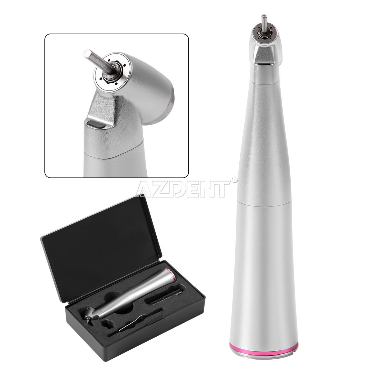 Dental 1:4.2 45 Degree LED Surgical Contra Angle Handpiece E-type Inner Channel
