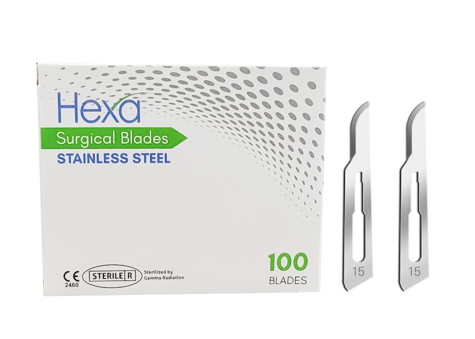 Hexa #15C Surgical Blades Stainless Steel 100 pcs