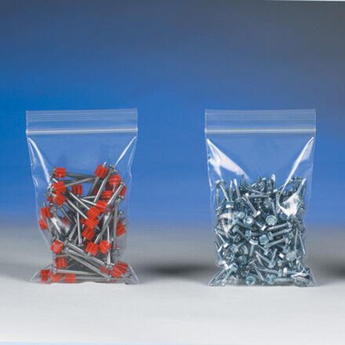 Reclosable Poly Bag 2 x 4 Inch, 1000 Pack, 4 Mil, Clear Lock Seal Zipper Baggies