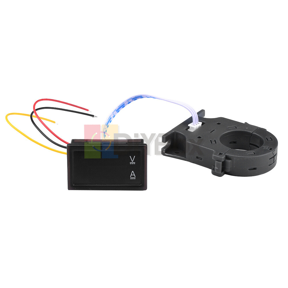 DC0-300V 50/100/200/400A Digital Current Voltage Meter Hall Ammeter Voltmeter
