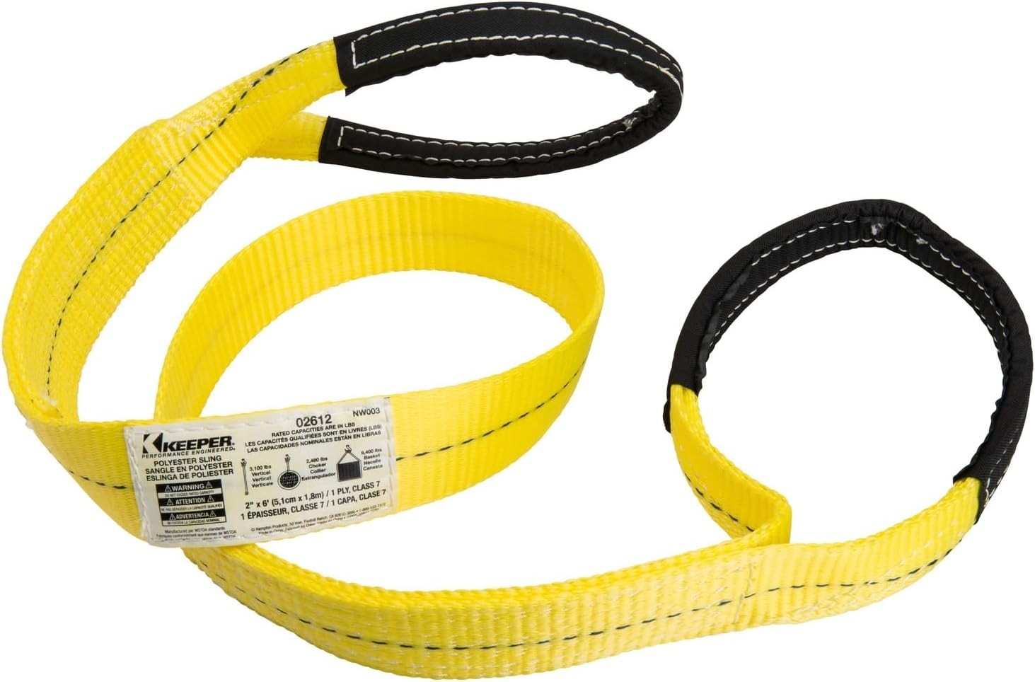 6′ x 2″ Loop Fastener Lift Sling – Multi-Vehicle Compatibility, High Strength
