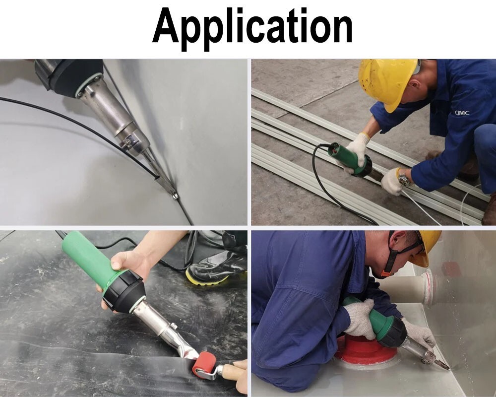 Professional Industrial DIY Electric 1600W Hot Air Gun PVC Roofing Welding Tools
