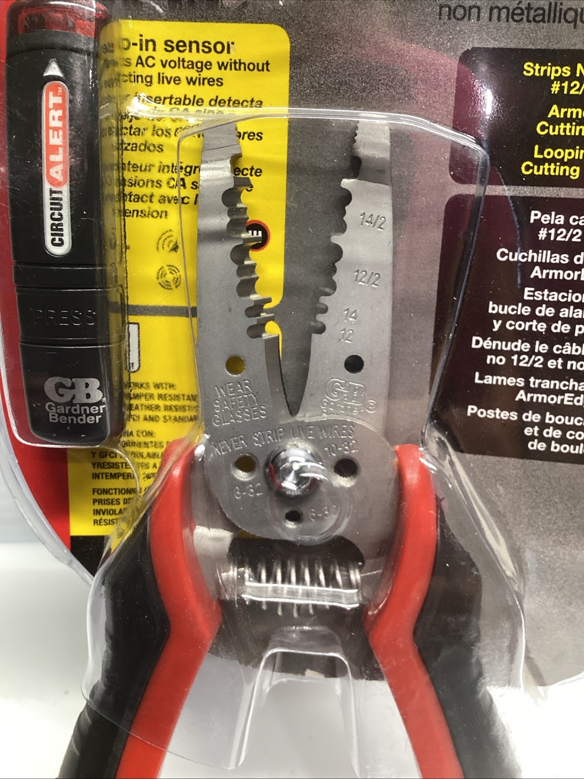 Gardner Bender 7-1/2 In. 12-2 & 14-2 NM Cable Voltage-Sensing Wire Stripper
