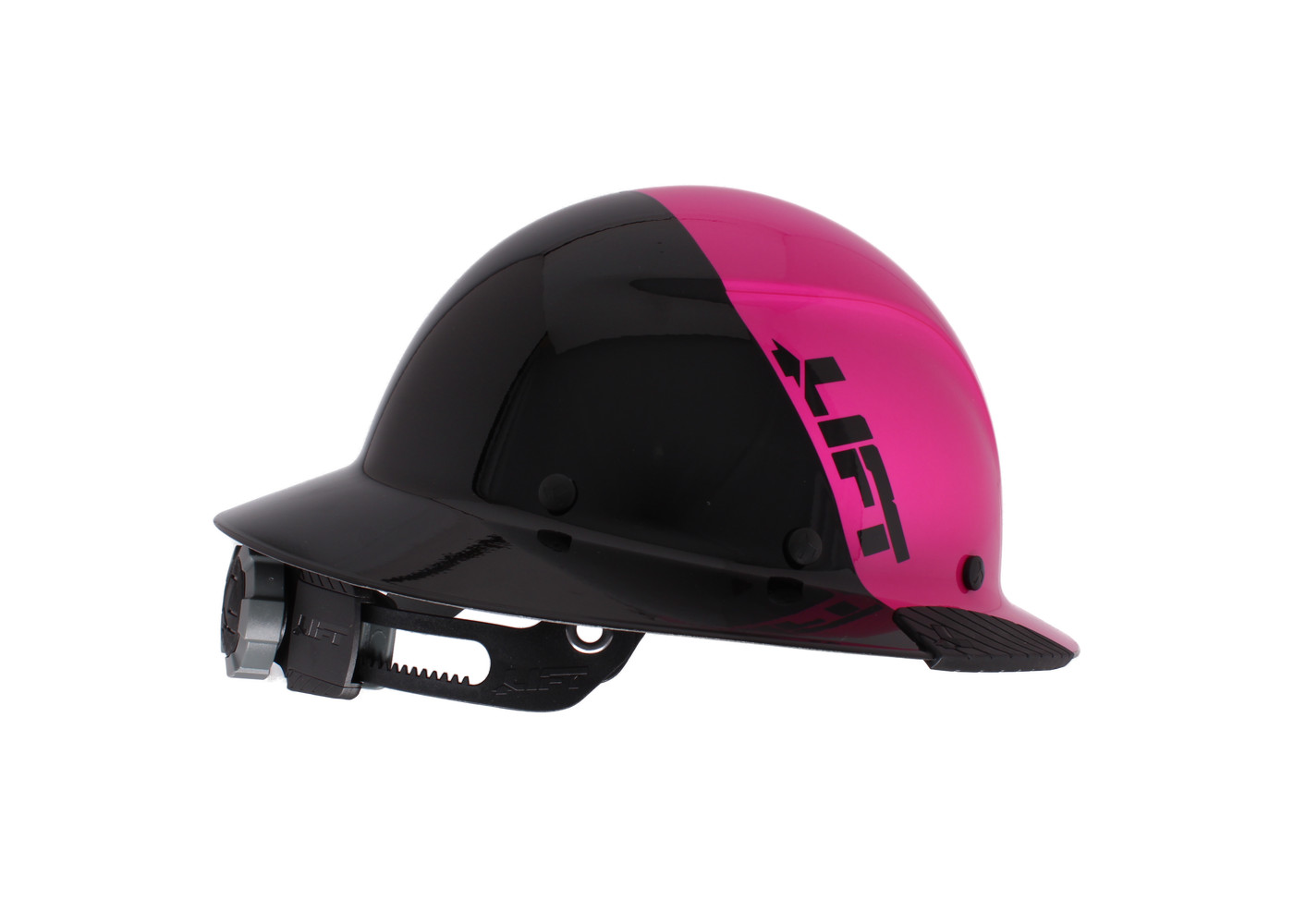Lift Safety HDF50-21PK Dax Fiber Full Brim Hard Hat Pink-Black (New Blemished)
