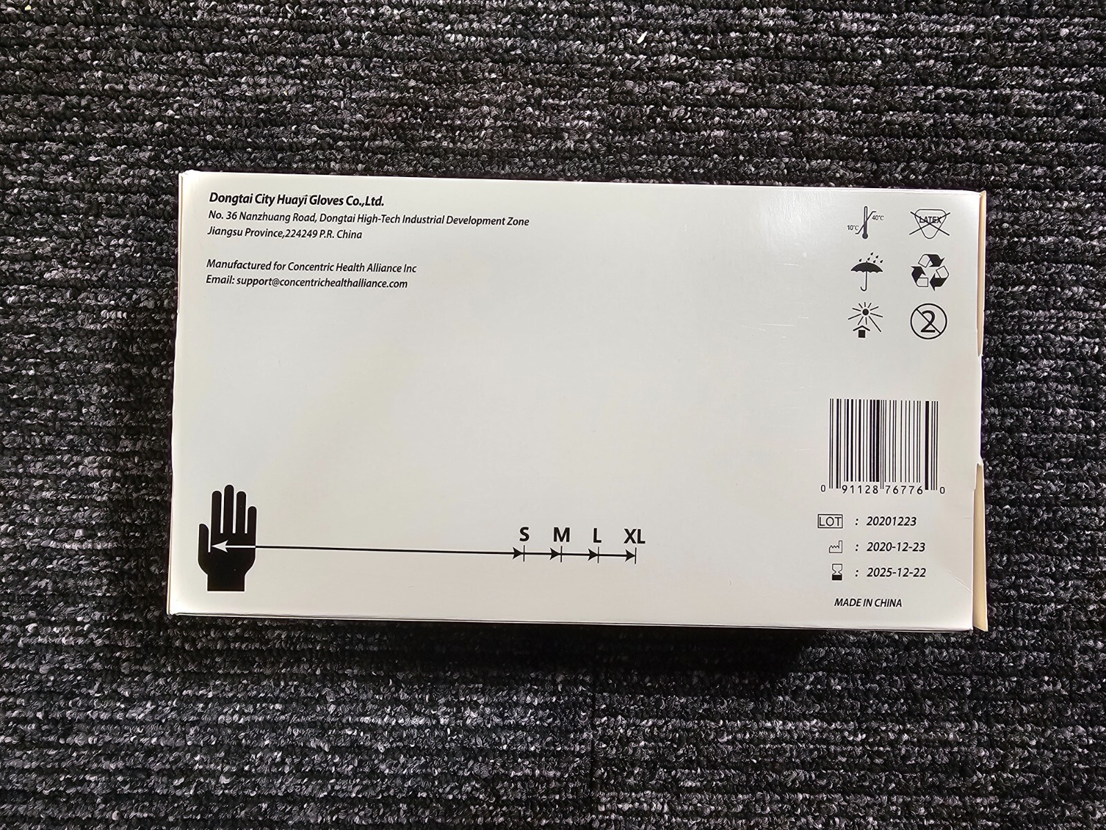 (1000-PIECES) Huayuan Blue Disposable Nitrile Exam Gloves Powder-Free Medium