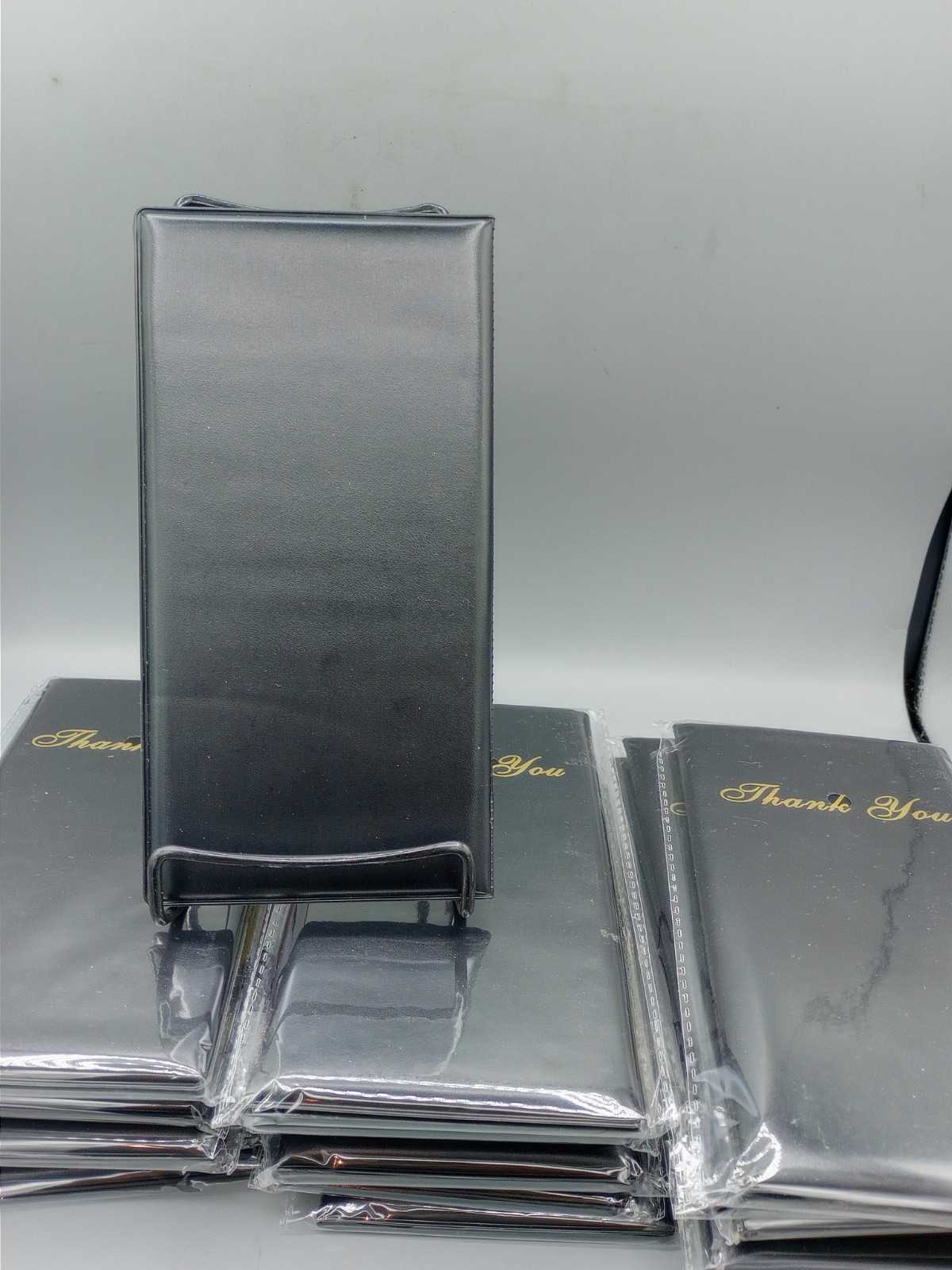 Restaurant Server Bill Book – Guest Check Card Holder Presenter 24 Pack – Black