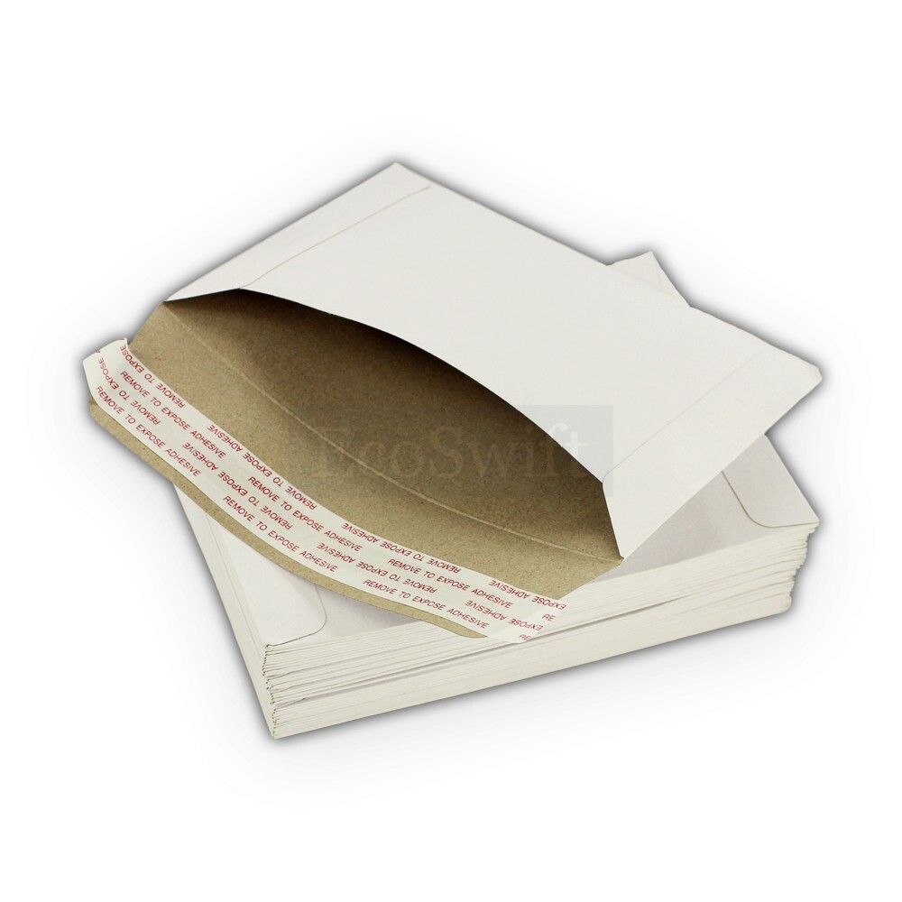 400 – 6.5 x 4.5 ECOSWIFT RIGID PHOTO SHIPPING FLATS CARDBOARD ENVELOPE MAILERS