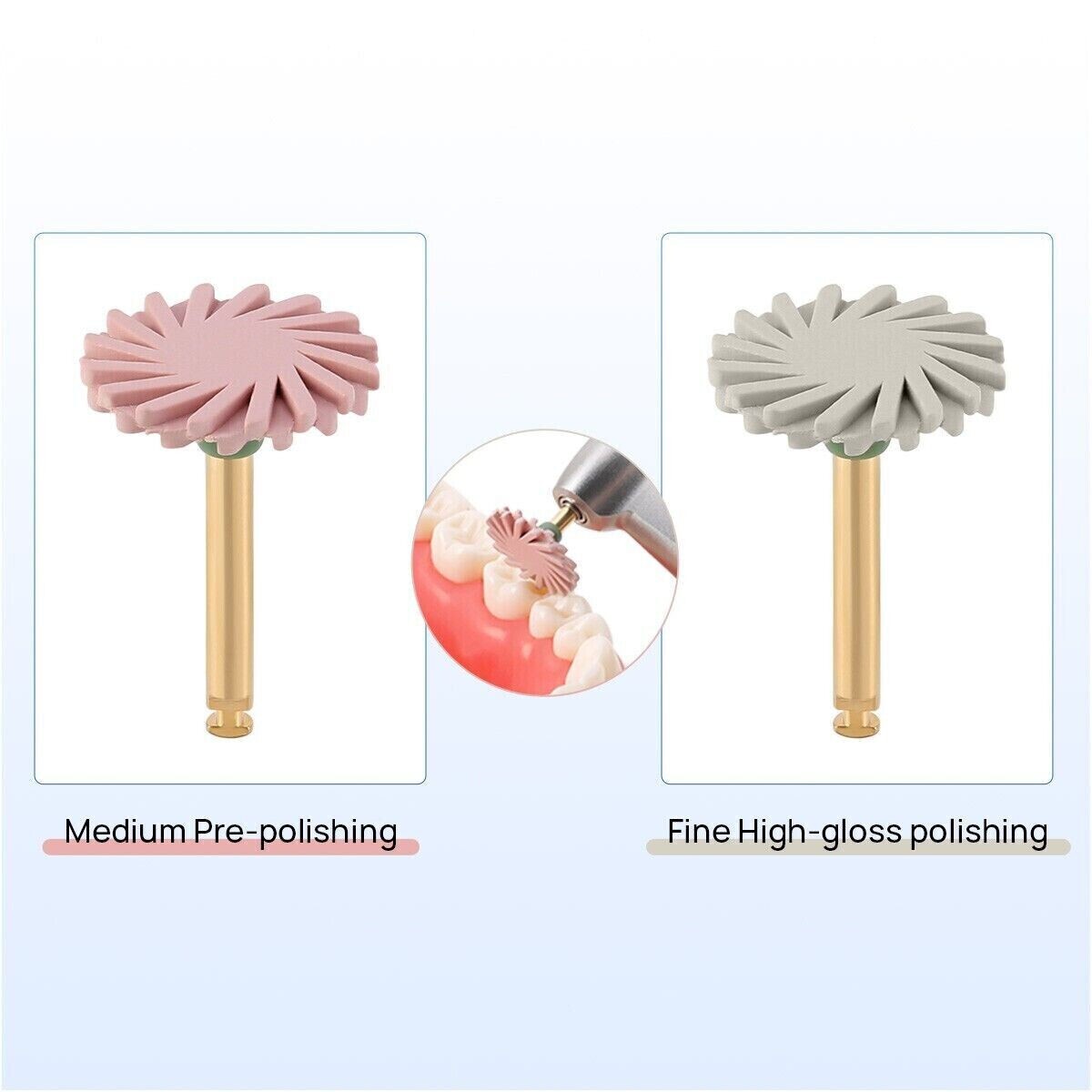 4 Pcs/box Dental Silicone Diamond 135°C Autoclavable Composite Polishing Wheel