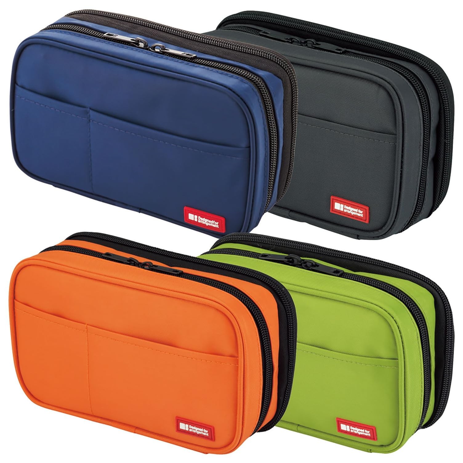 Large Capacity Double Zipper Pencil Case For School Office College, Big Capac…