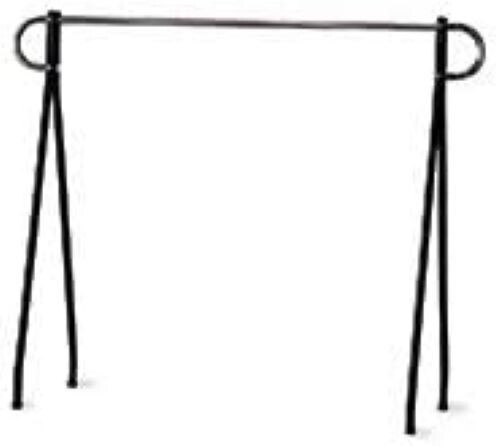 Clothing Rack Black & Chrome Single Rail Retail Storage Garment Salesman 48 x 60