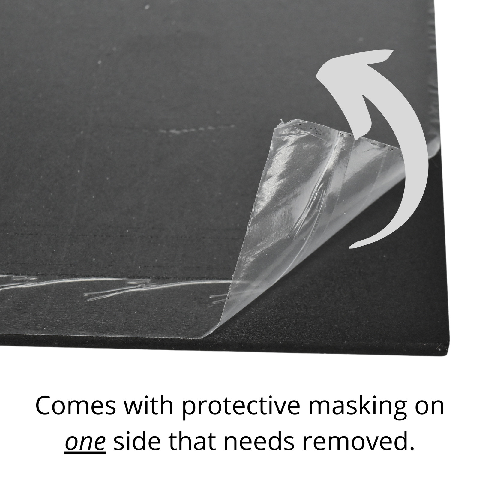 BuyPlastic Black Expanded PVC Plastic Sheet 3mm (1/8″) x 24″ x 24″