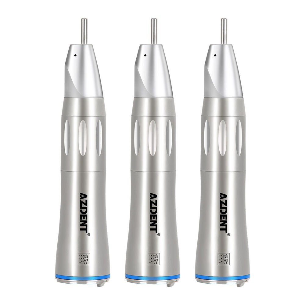 AZDENT Dental 1: 1 Fiber Optic LED Straight Nose Low Speed Handpiece Inner Water