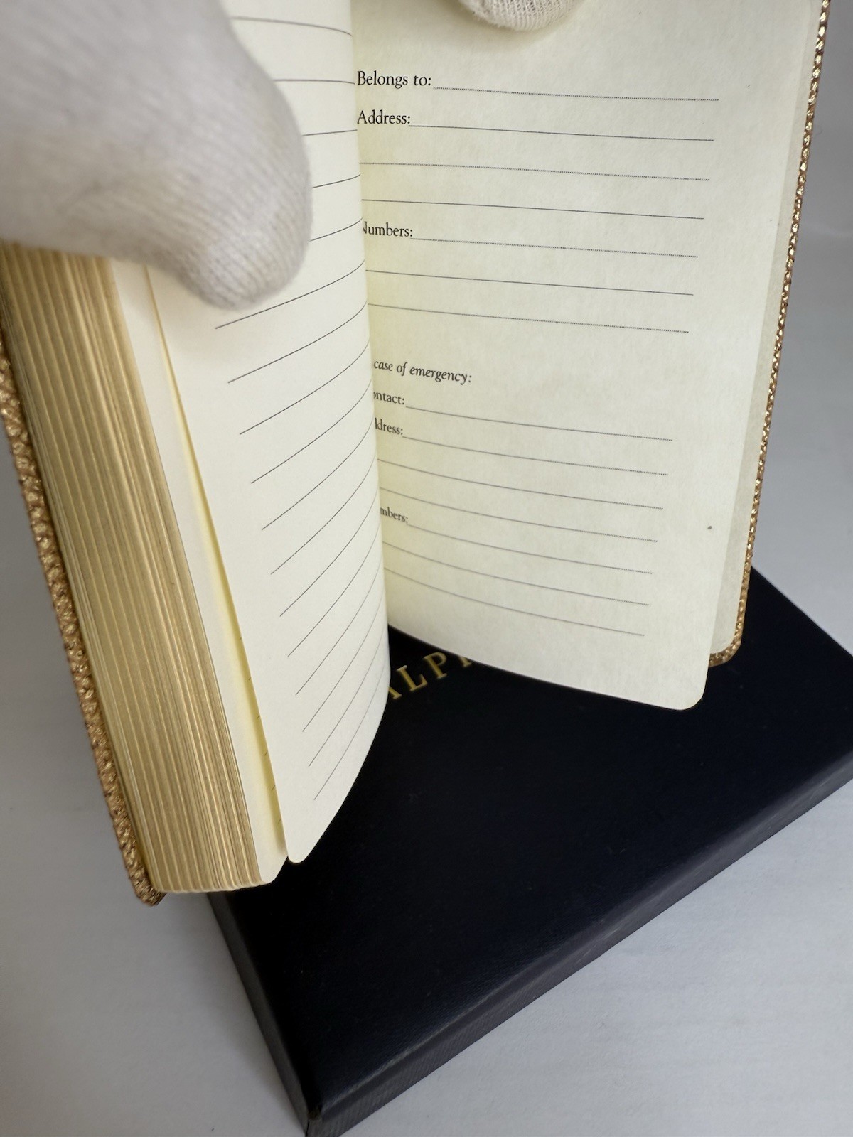 Ralph Lauren Boxed Branded Mini Notebook By Post Miniatures