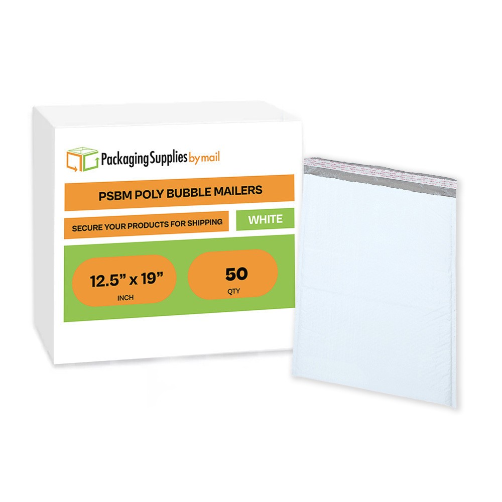 50 Pcs #6 12.5″ x 19″ Poly Bubble Mailers Self Seal Padded Envelopes 12.5 x 19