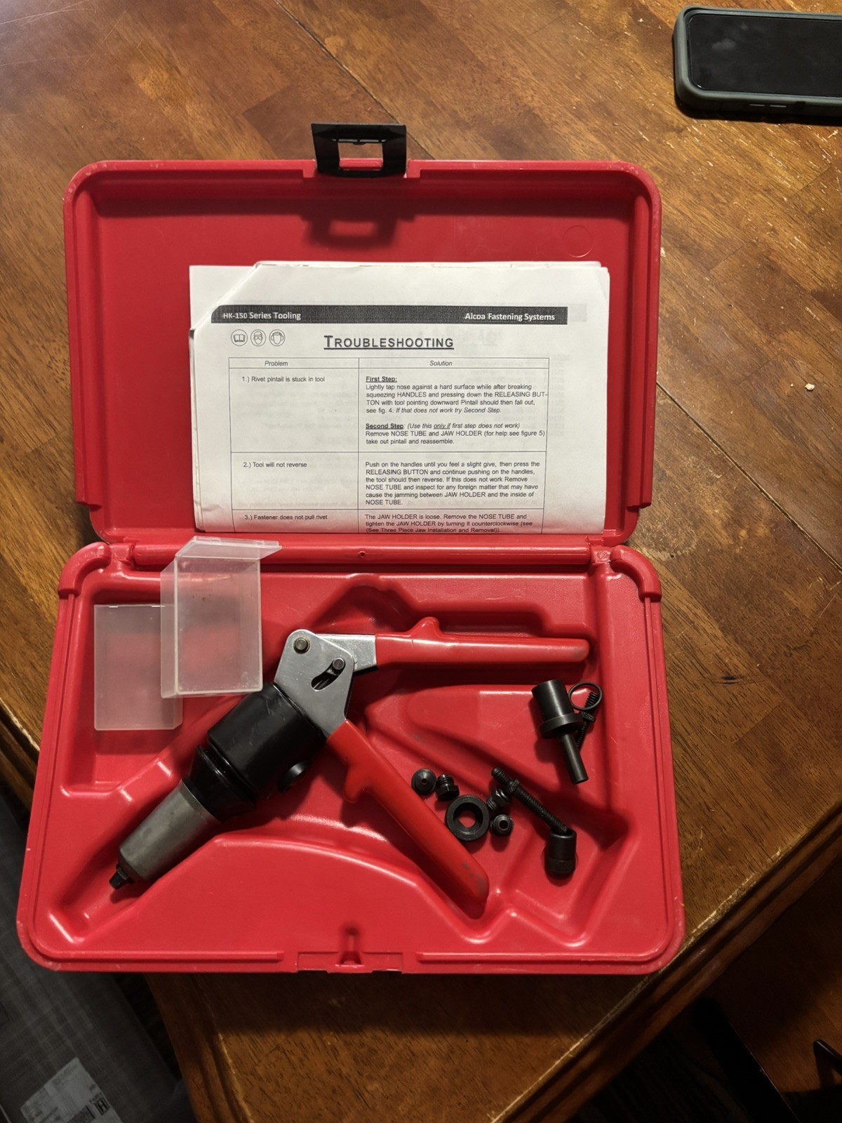 ALCOA FASTENING MANUAL HYDRAULIC TOOL HK-150C