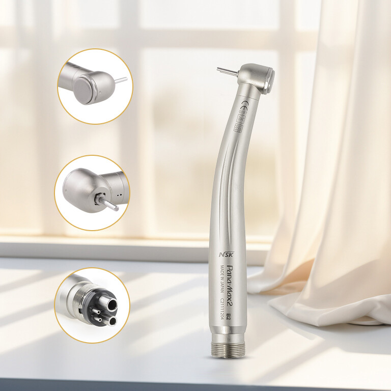 Dental Pana Max2 High Speed Handpiece with LED Light Single Water Spray 2H