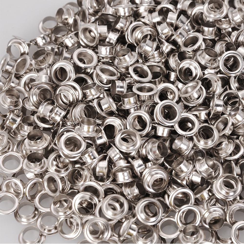 1000pcs #4 1/2″ Grommet Machine Grommets & Washers Banner Flag Nickel Eyelets