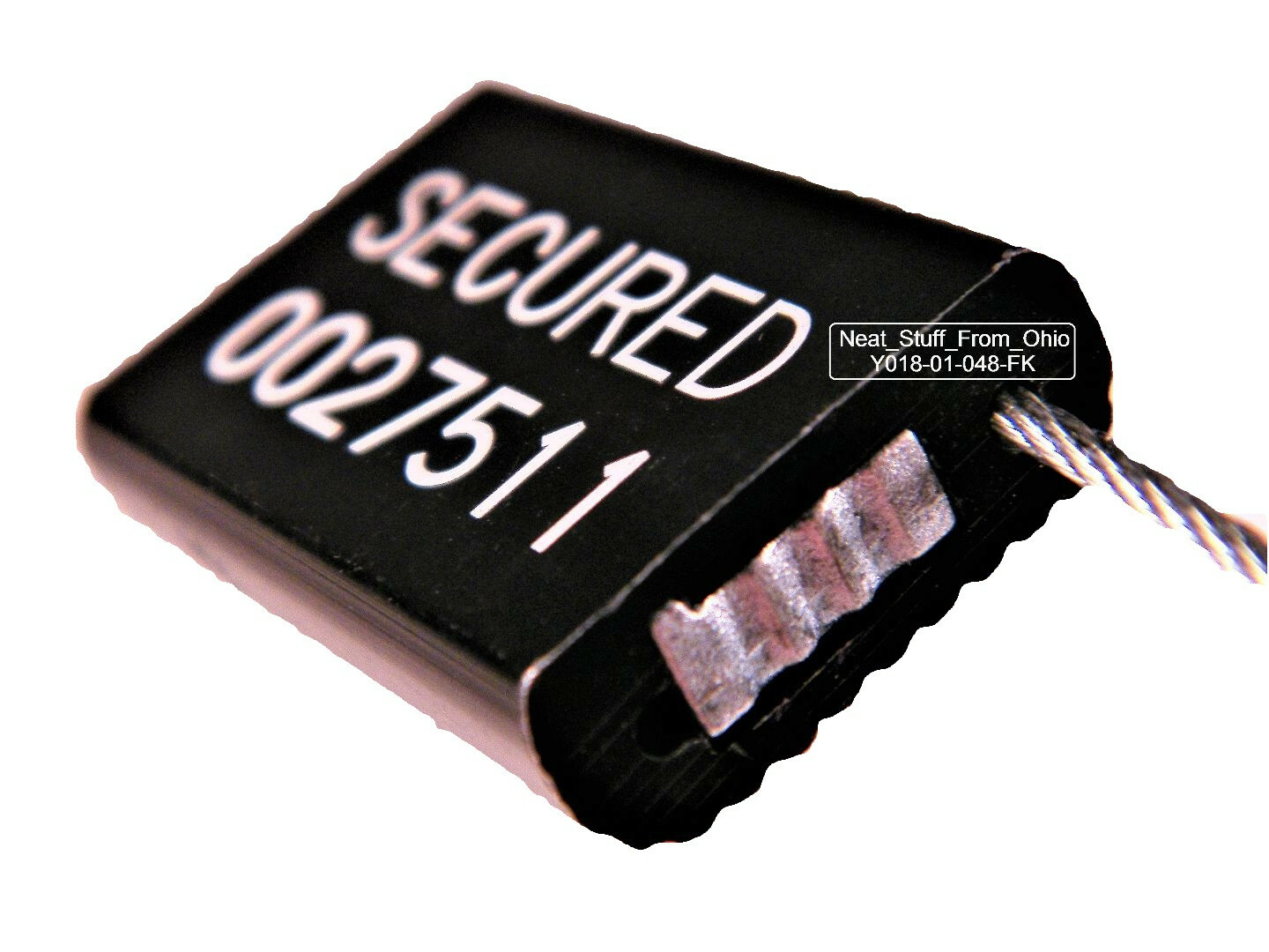 SECURITY SEALS, CABLE SEALS, ALL-METAL, TEN SEALS, BLACK, GREAT PRICE ?