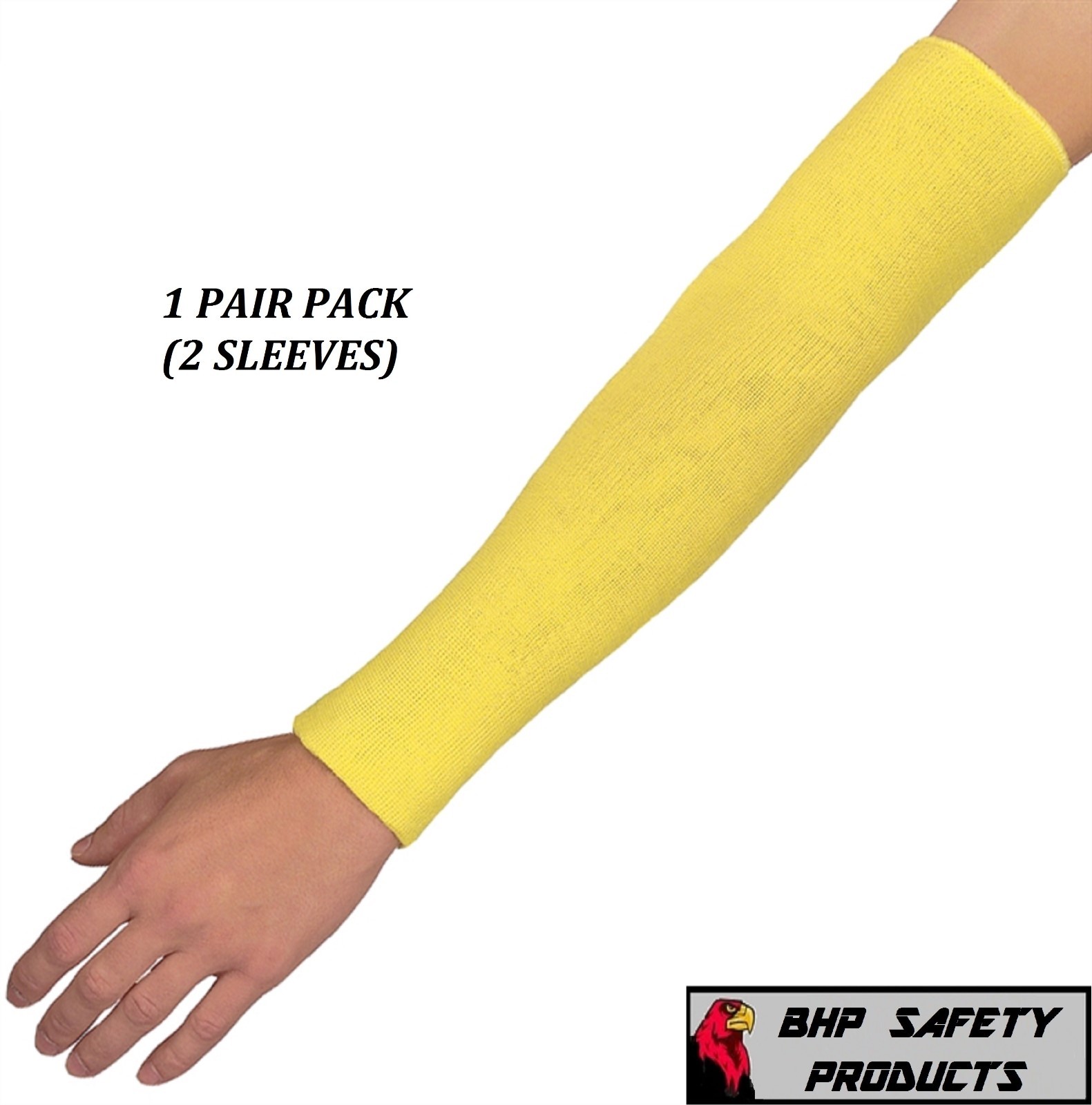 DUPONT 18″ KEVLAR CUT RESISTANT SLEEVE 18 INCH 2 PLY WASHABLE (2 PACK/ 1 PAIR)