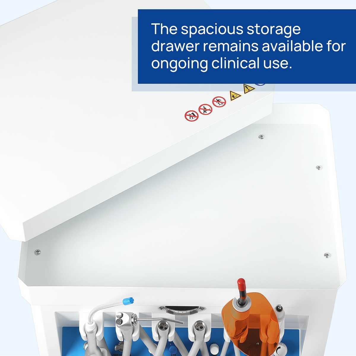 FDA Portable Dental Delivery Unit Suction Air Compressor Cart/ Handpiece kit