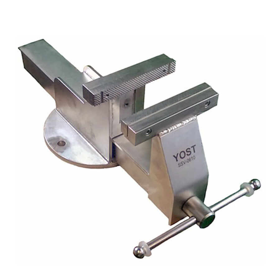 Yost Vises Model SSV-0610N Bench Vise Stainless Steel Stationary Base 6in Silver