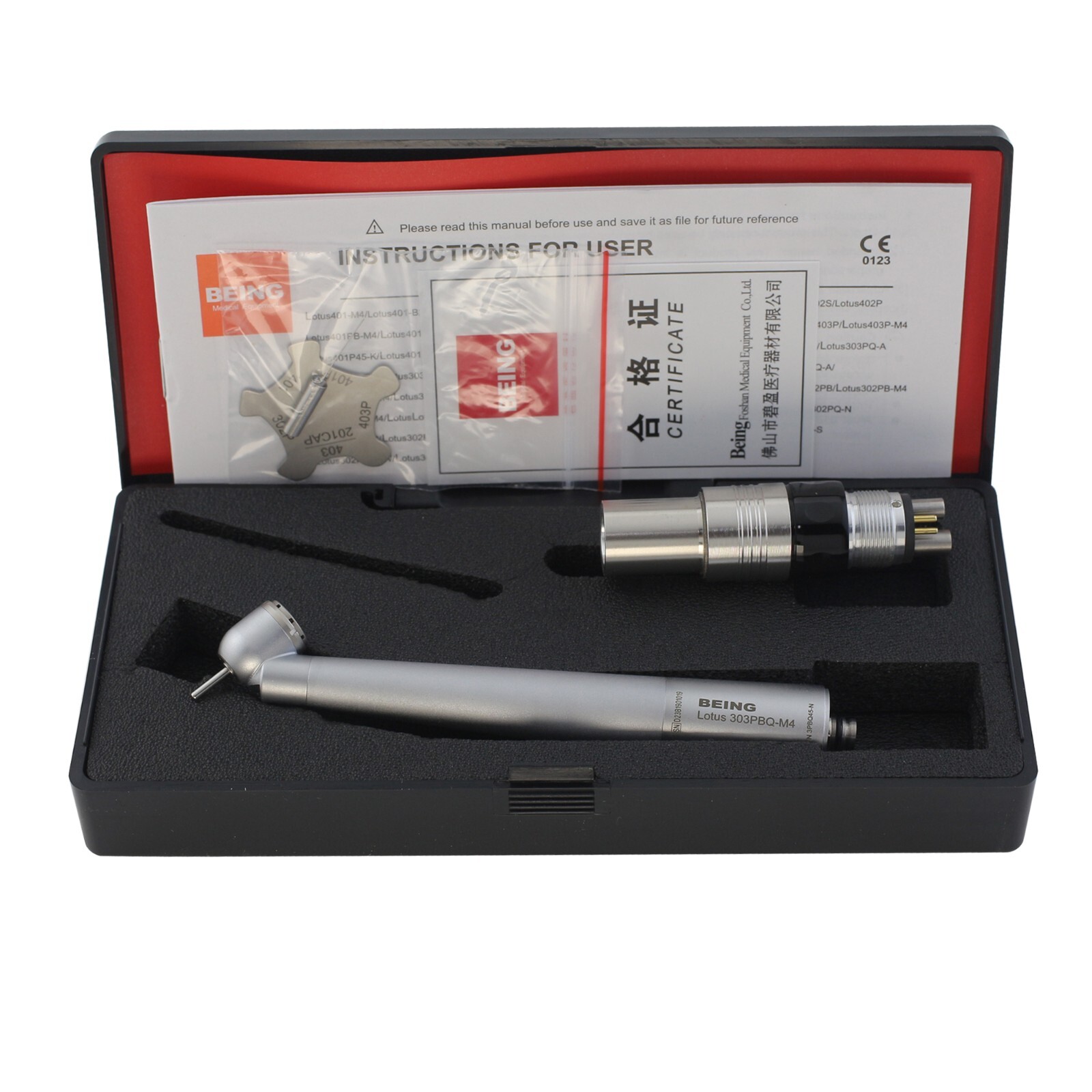 BEING Dental Surgical Handpiece 45 Degree Angle High Speed NSK Phatelus Coupler