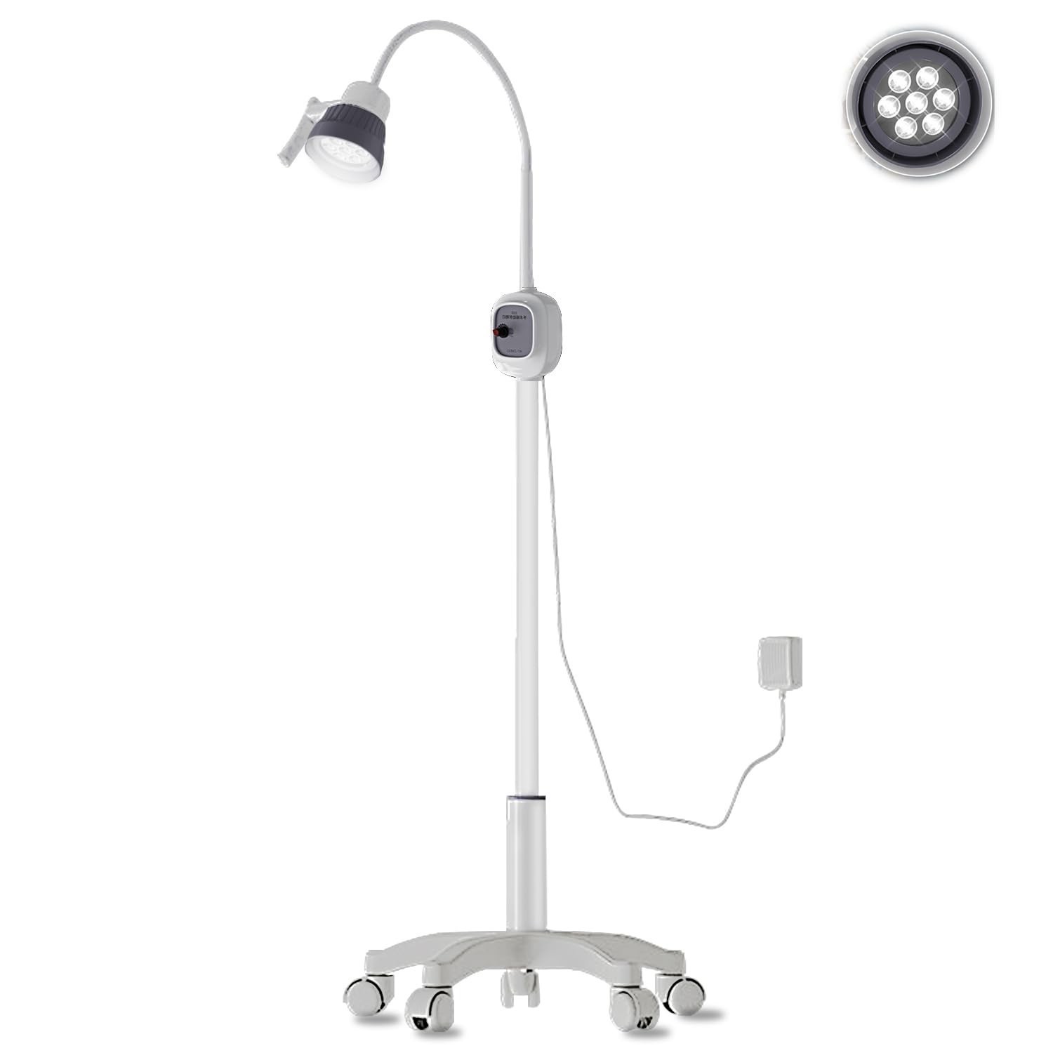 12W Dental Shadowless Operation Lamp 7 LED Surgical Exam Light Stepless Dimming