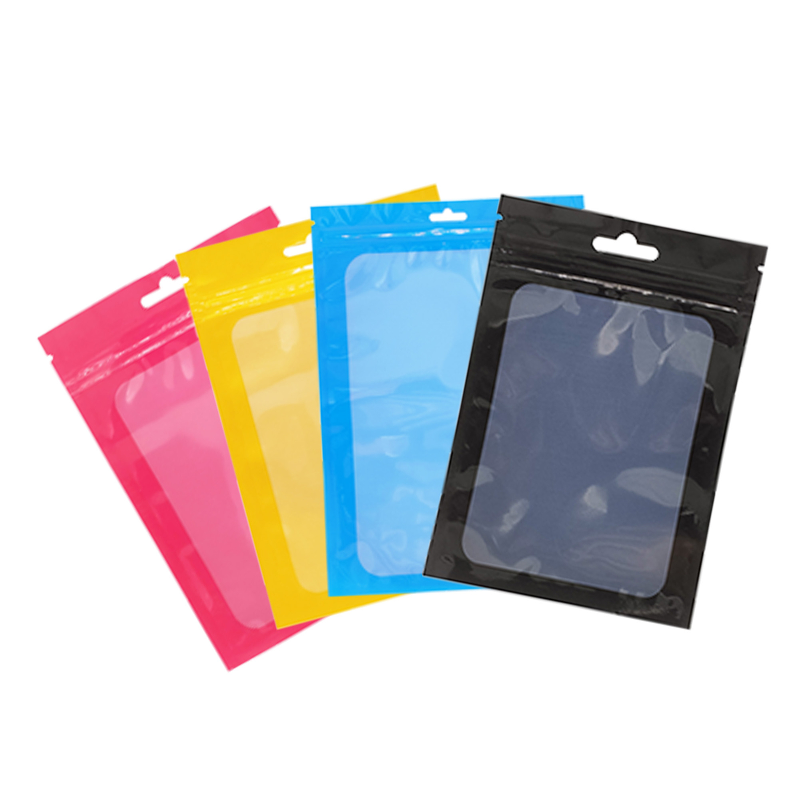 Plastic Sample Bags, Cosmetic Storage Pouches, Zipper Seal Lipgloss Packaging