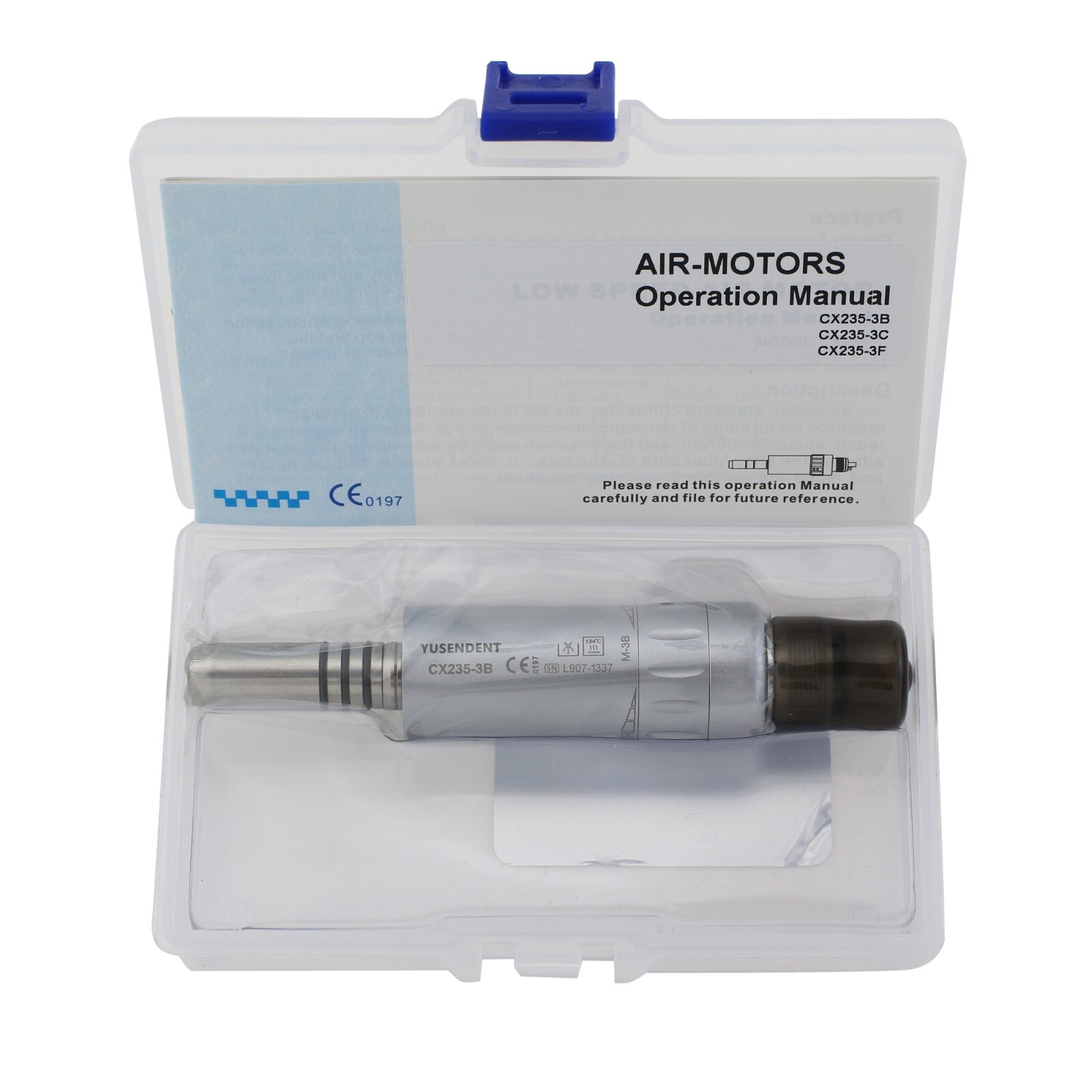 COXO Low Speed Handpiece Dental Contra Angle Air Motor 4 Hole Inner Channel NSK