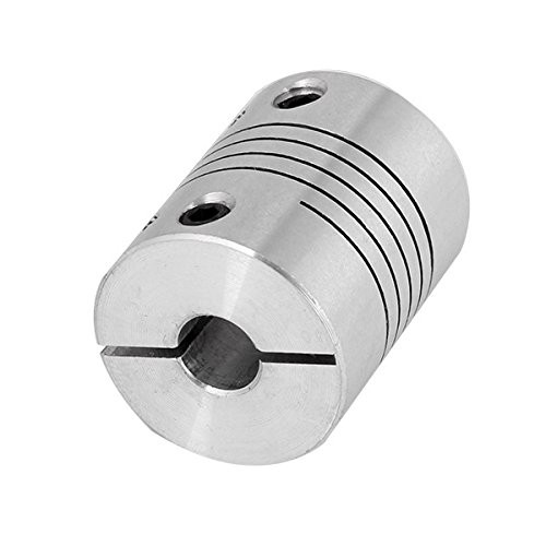 6.35×6.35mm CNC Flexible Coupling Motor Shaft Coupler 1/4″ to 1/4″ Shaft