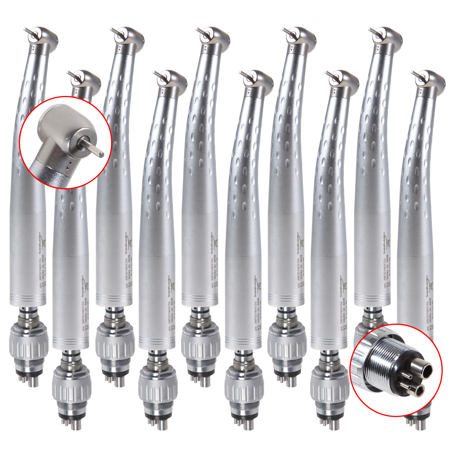 KAV Style Dental High Speed Handpiece with 4 Hole Quick Coupler 360° Swivel GB4