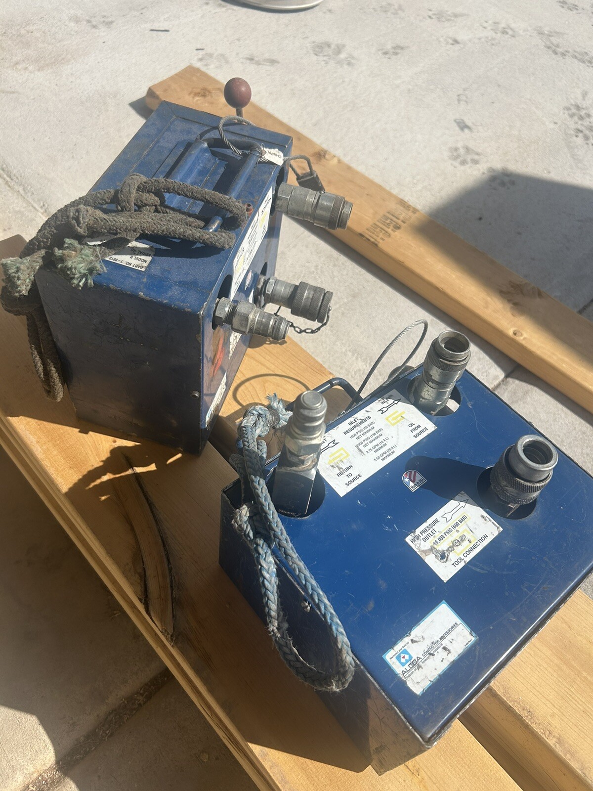alcoa conductor Hydraulic Tool Connector accessories. 10,000 PSI