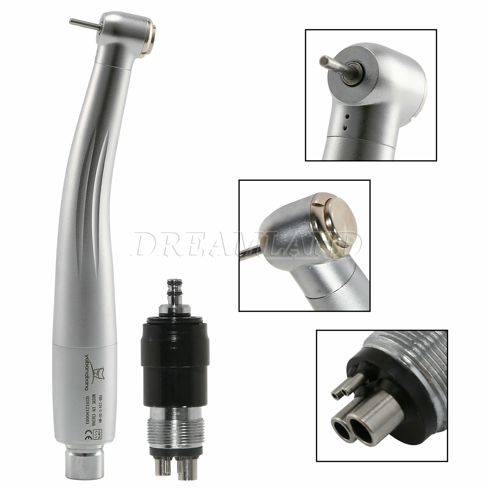 Standard head Dental High Speed Handpiece Turbine with Quick Coupling 4 Hole