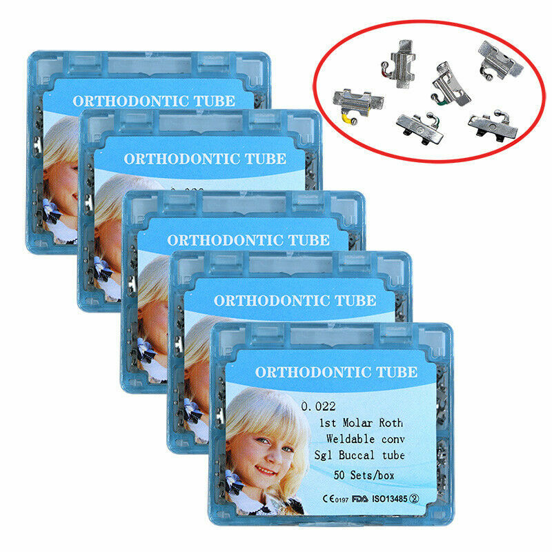 NEW Dental Orthodontic Buccal Tube Roth 0.22 Weldable for 1st Molar