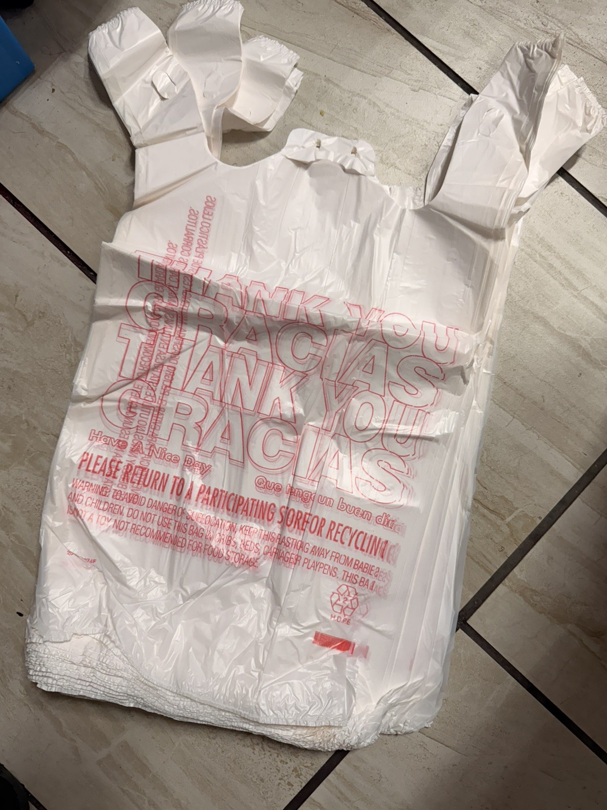 1000 T-Shirt Carry-Out Bags – 11.5″ x 6.5″ x 22″ NEW