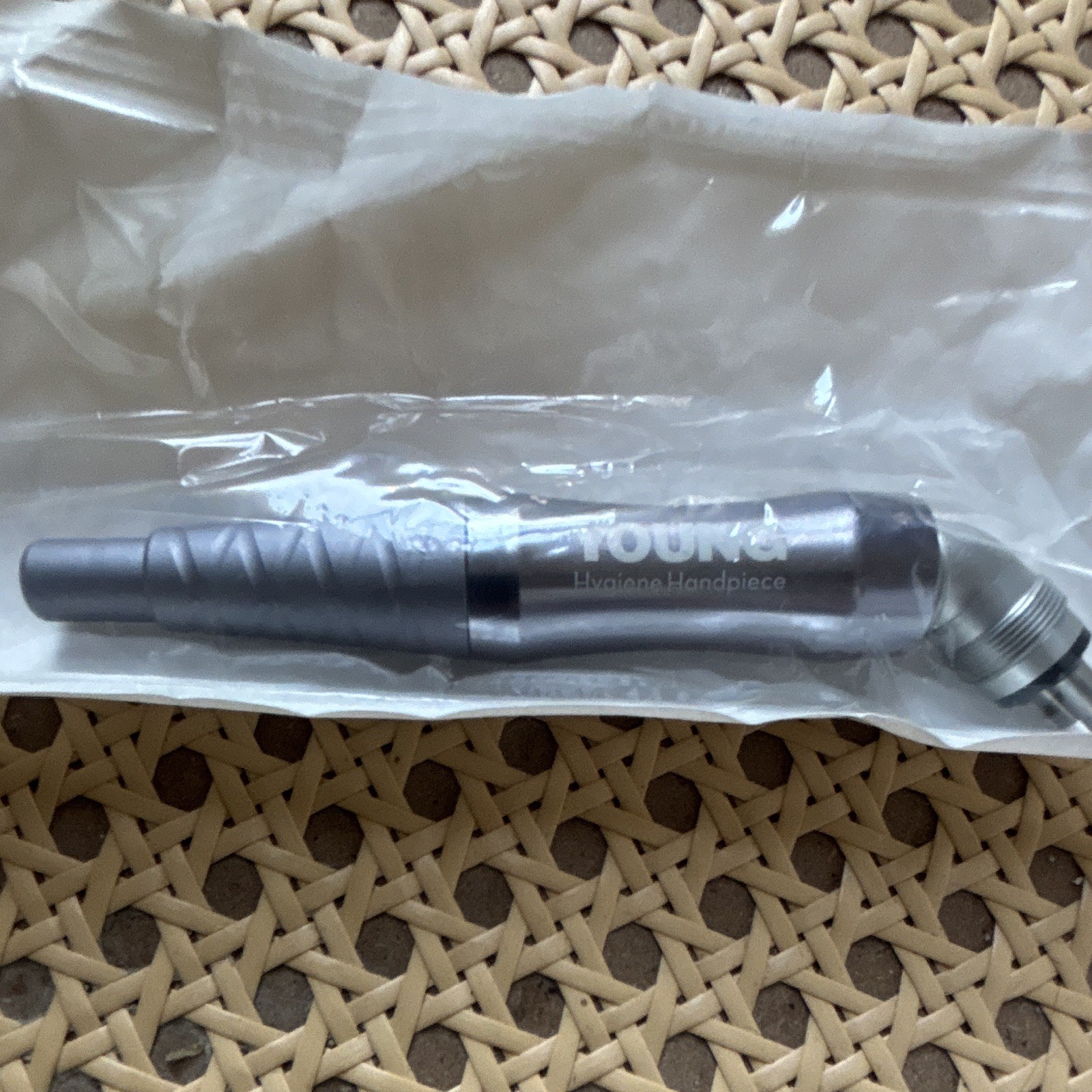 Young 410001 Low Speed Contra Angle Handpiece Manual Chuck 4-Hole Midwest