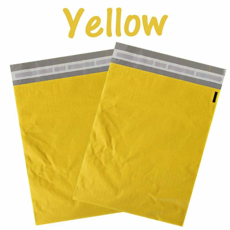 7.5 x 10.5″- 6 Beautiful Colors! Colored Flat Poly Mailers, Self Sealing Mailers