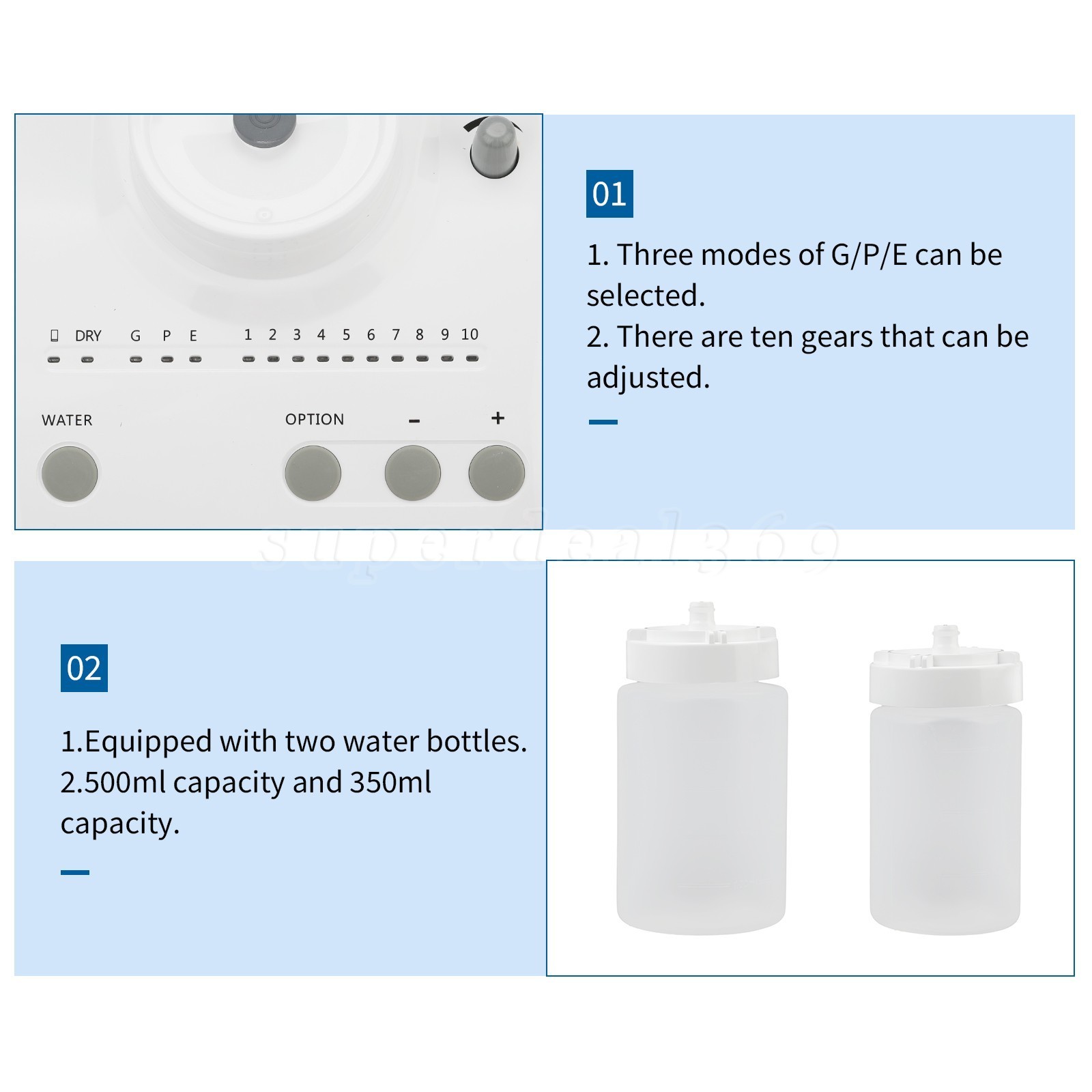 Auto Water Supply Dental Portable Ultrasonic Piezo Scaler fit Cavitron EMS CE