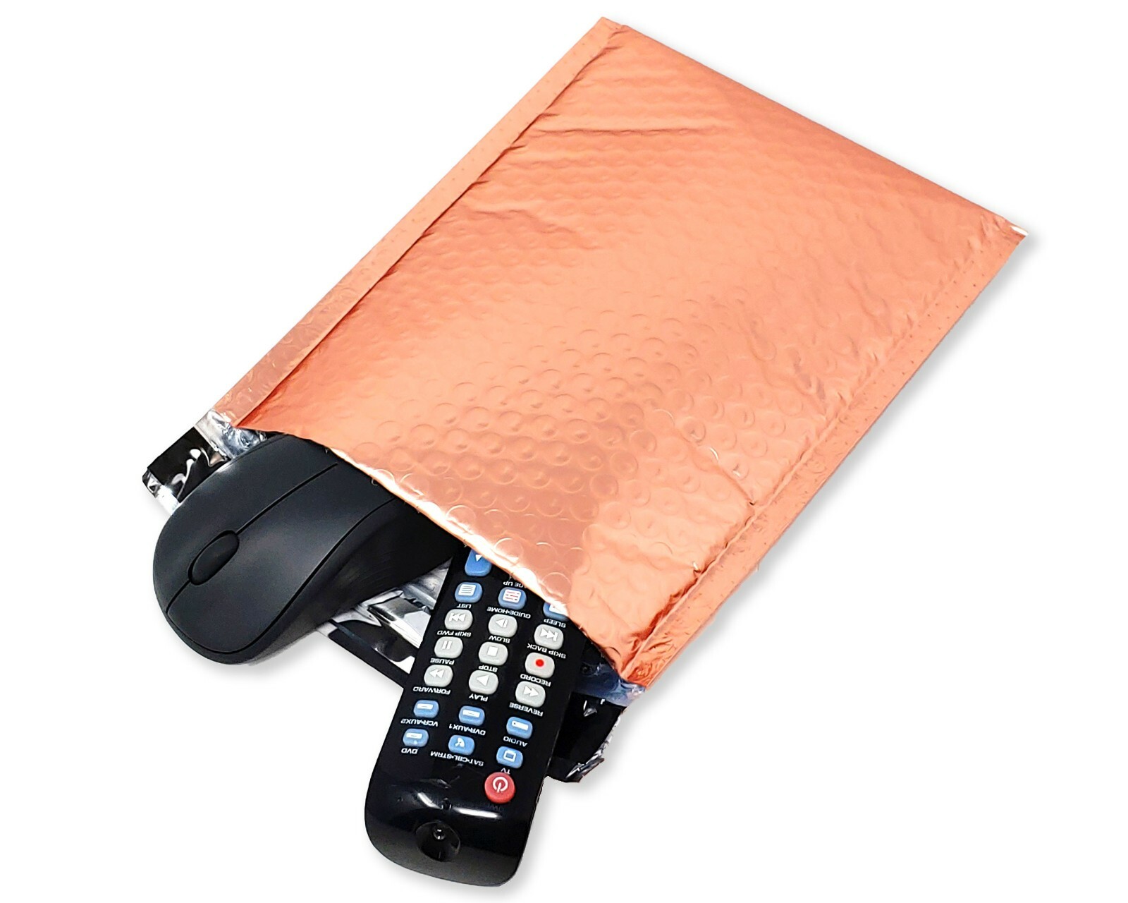 6×10, 4×8 Sunset Peach Glamour Metallic BUBBLE MAILERS Rose Gold Padded Envelope