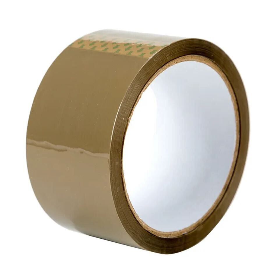 2-Inches Brown/Tan Color Shipping Packaging Sealing Tape 110 Yard (6 x 330 Feet)