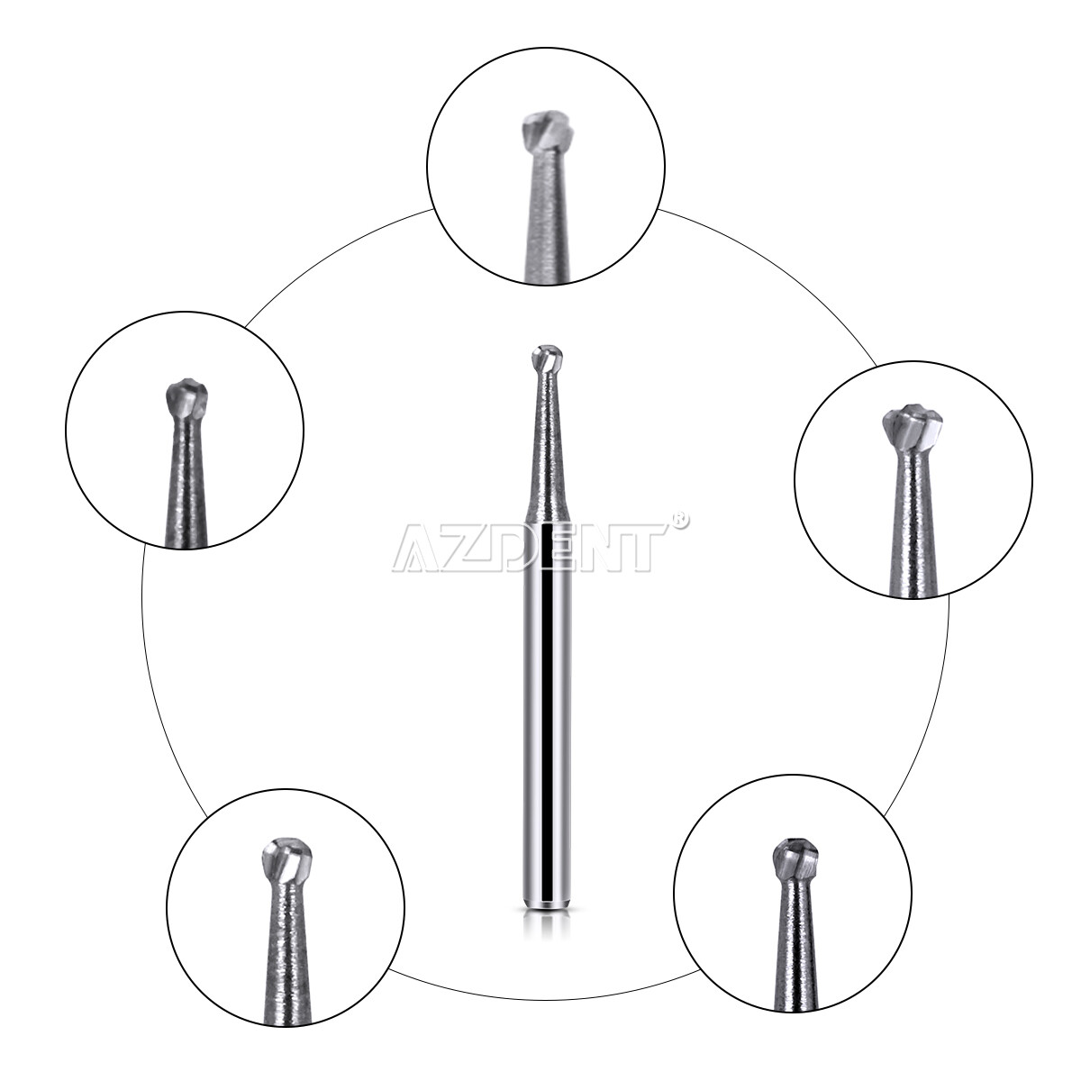 Dental Slow Low Speed Handpiece Contra Angle 1:1 Fit FG Burs 1.6mm
