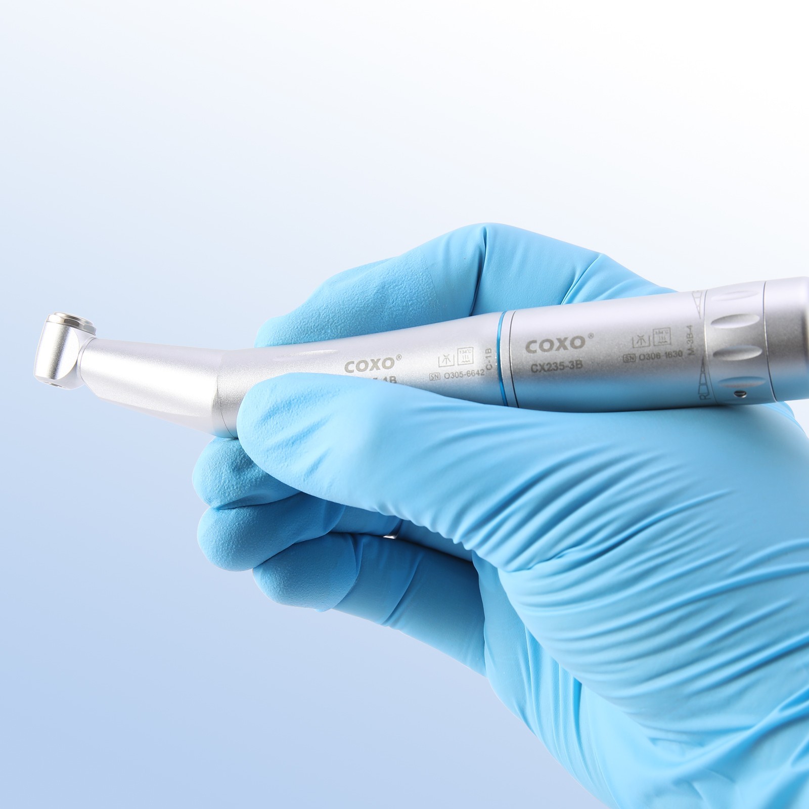 COXO Dental Low Speed Handpiece 1:1 Inner Channel Contra Angle Push Button